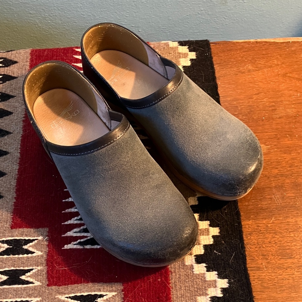 Dansko Brenna Blue Clogs size 36